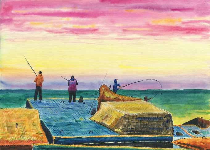 Fishermen At Sea 02