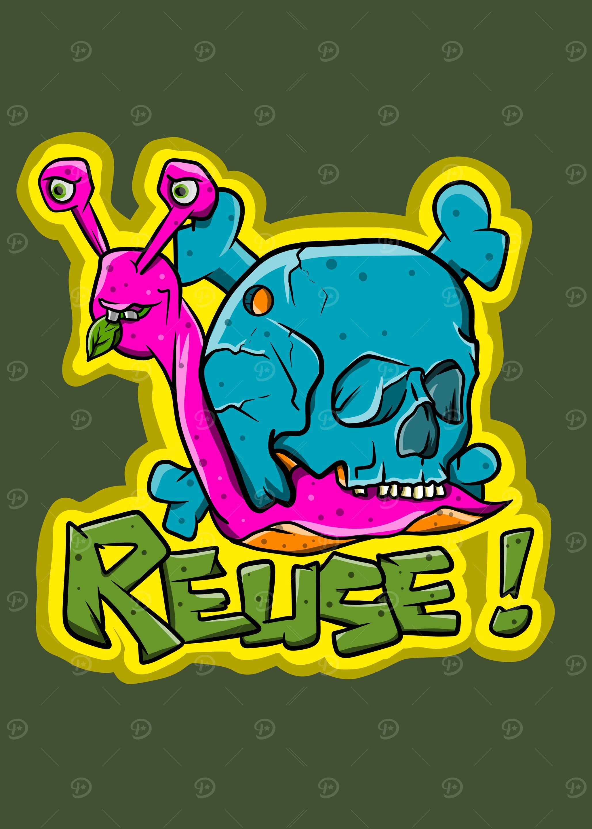 Reuse Recycle Funny Snail