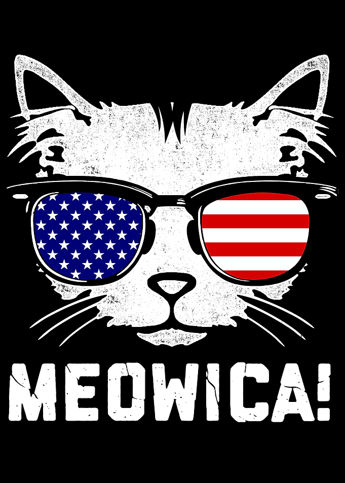Meowica 4th of July Cat