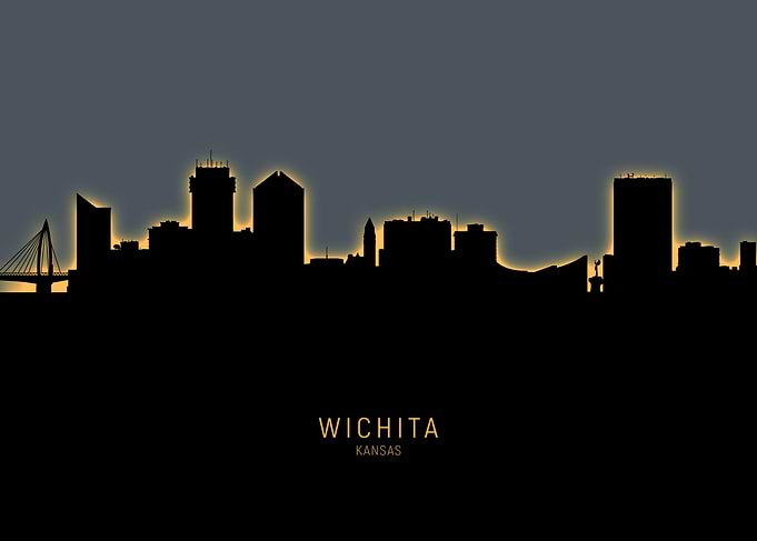 Wichita Kansas Skyline