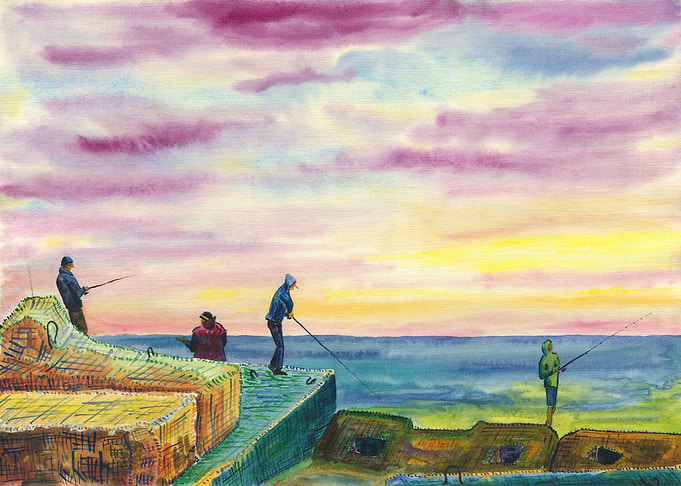 Fishermen At Sea 01