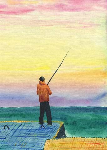 Fisherman At Sea 03