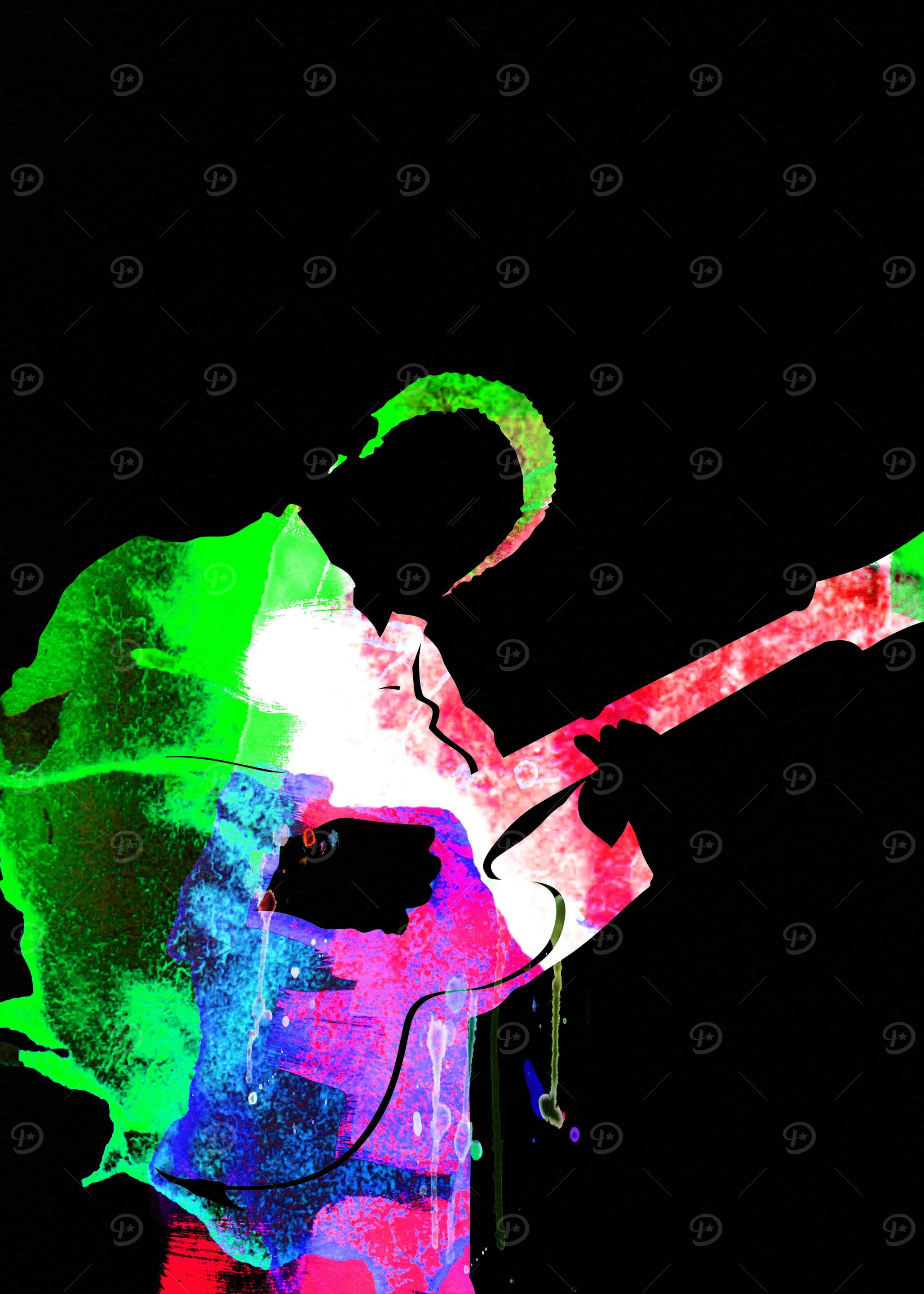 BB King Watercolor II