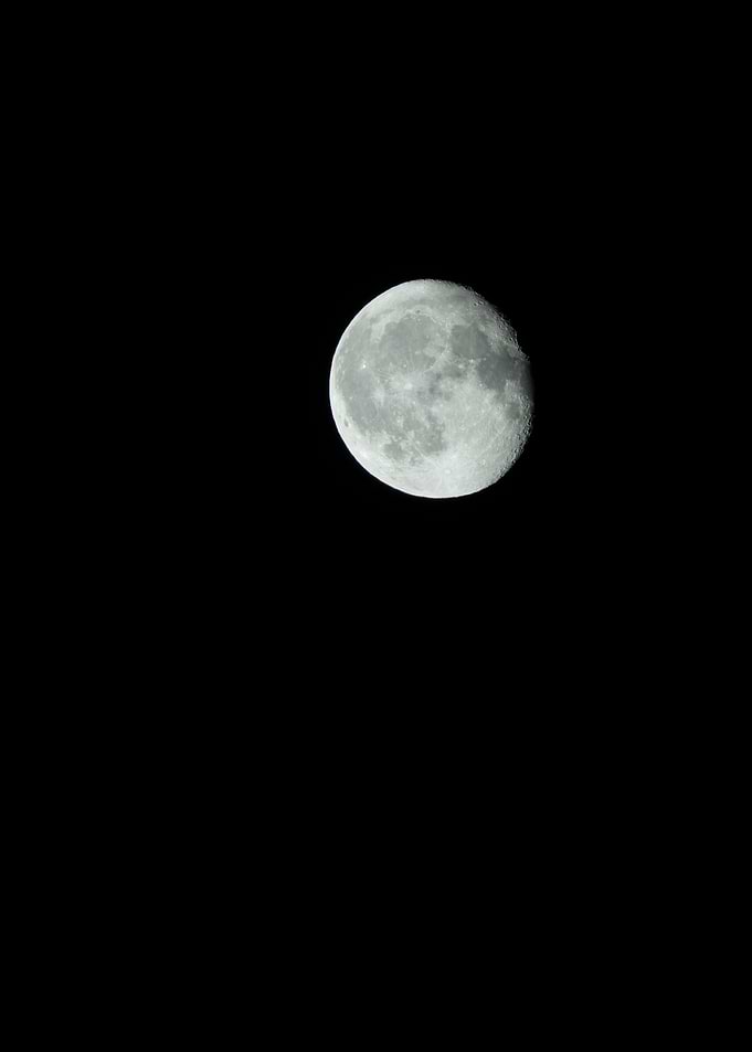 Moon in night sky