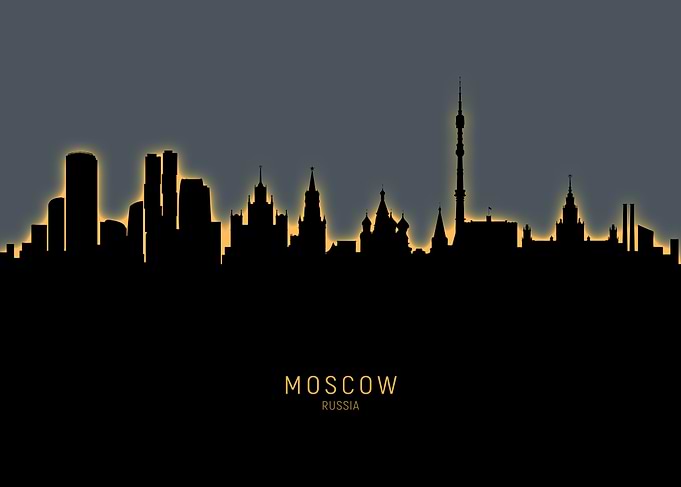 Moscow Russia Skyline