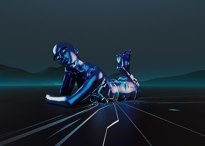 Cyberpunk humanoid