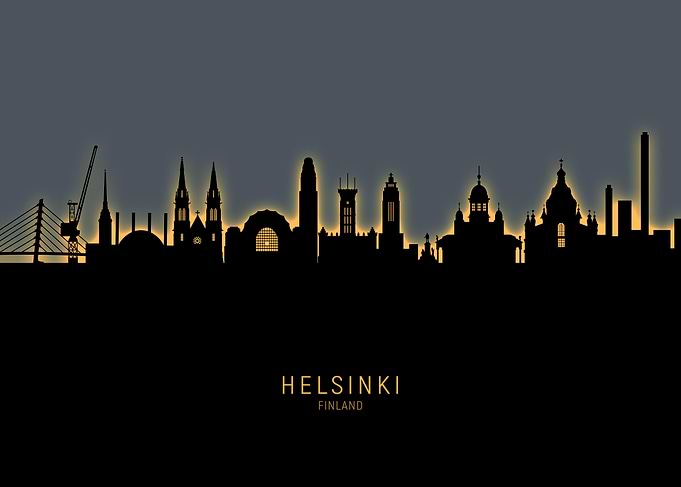 Helsinki Finland Skyline