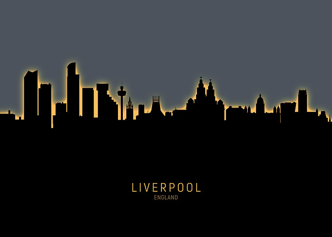 Liverpool England Skyline