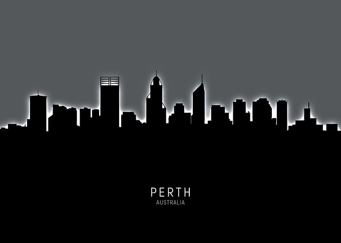 Perth Australia Skyline