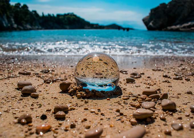 Ball on the beach