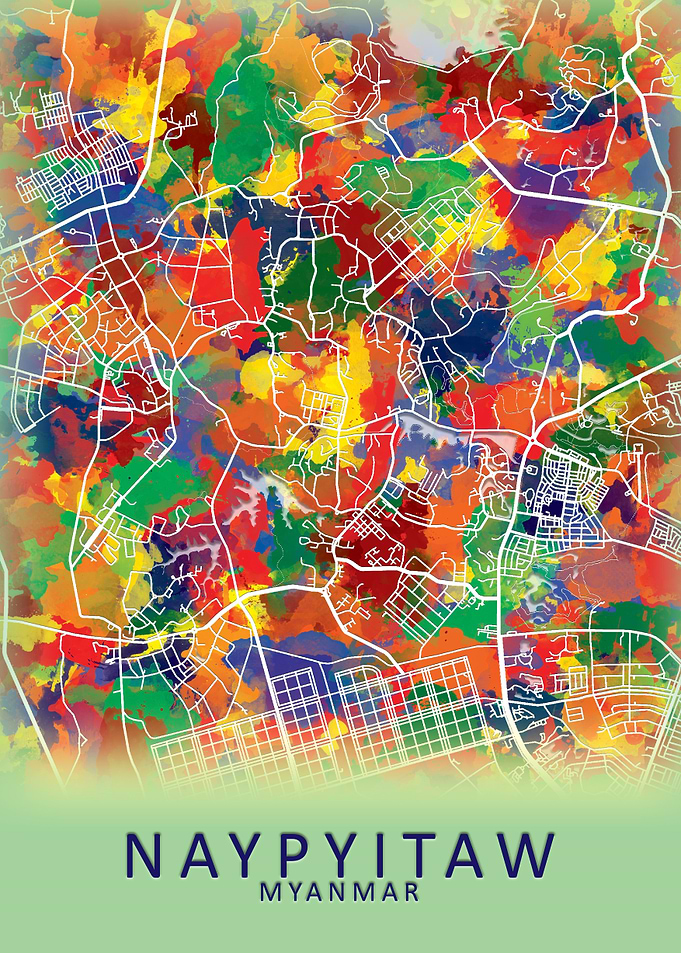 Naypyitaw Myanmar City Map