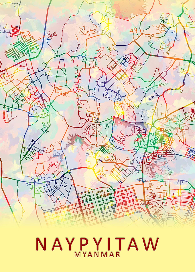 Naypyitaw Myanmar City Map