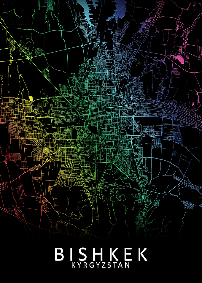 Bishkek Kyrgyzstan Map