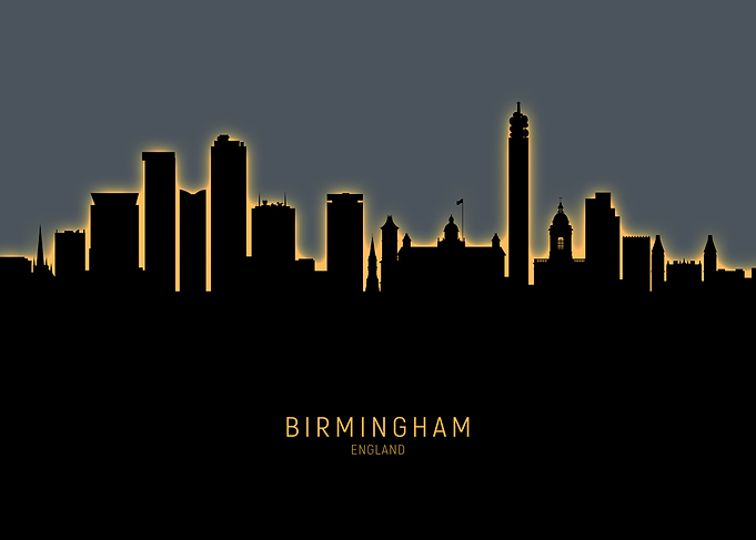 Birmingham England Skyline