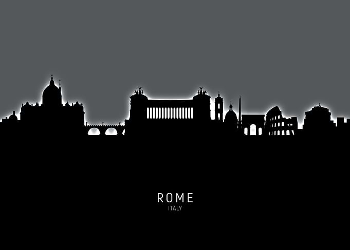 Rome Italy Skyline