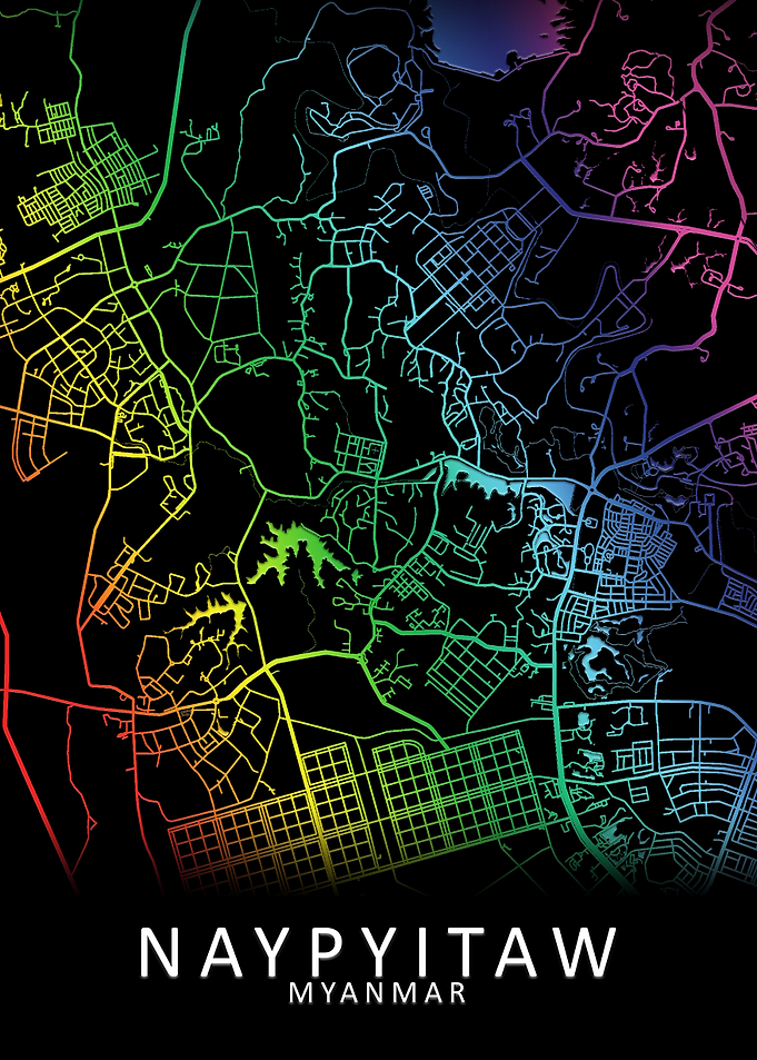 Naypyitaw Myanmar City Map