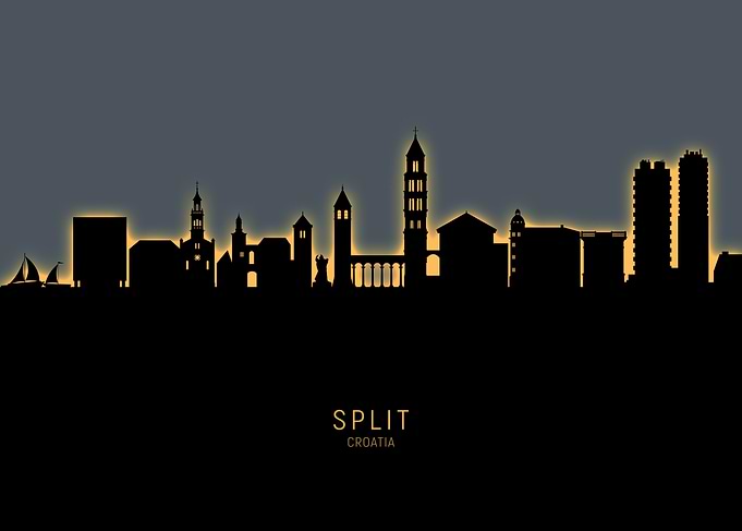 Split Croatia Skyline