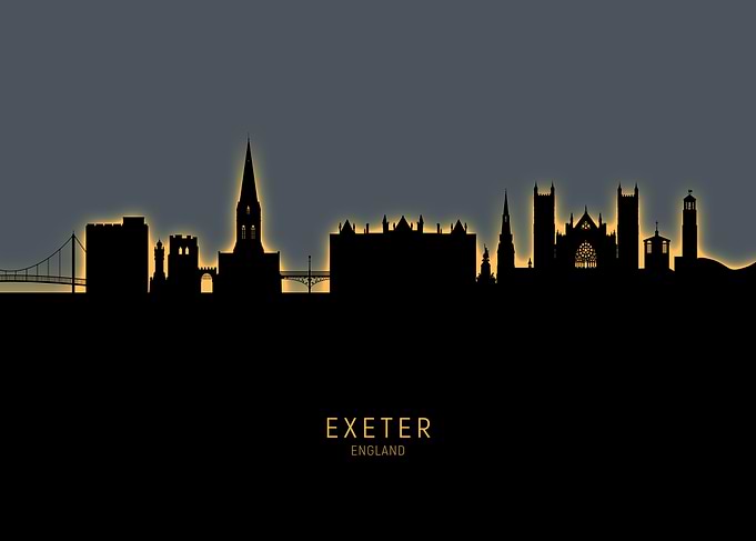 Exeter England Skyline