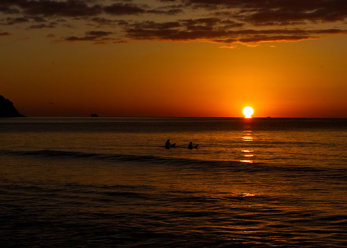 Sendai Surfers at Sunrise