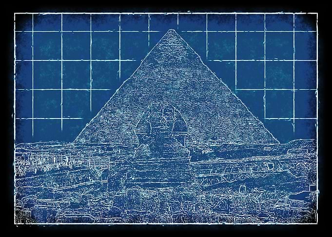 Sphinx and Pyramid