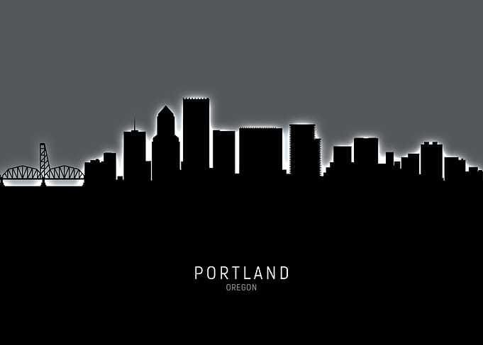 Portland Oregon Skyline