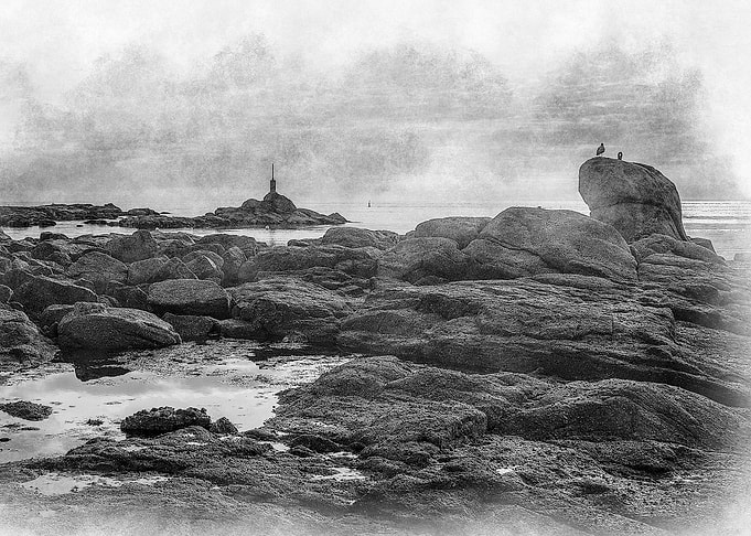 The coast in Normandy