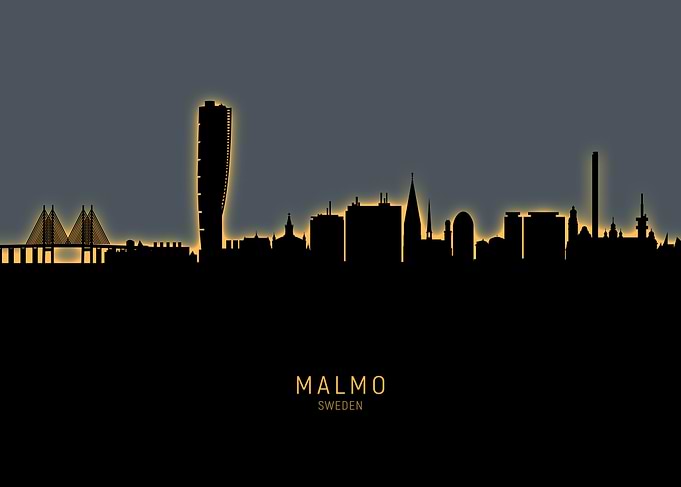 Malmo Sweden Skyline