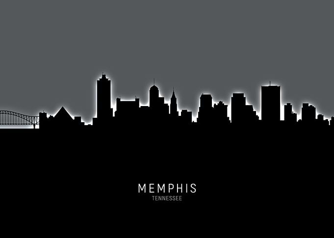 Memphis Tennessee Skyline