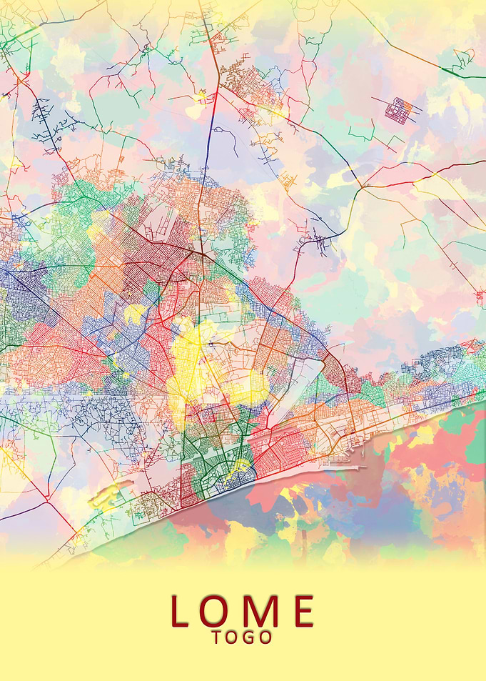 Lome Togo City Map