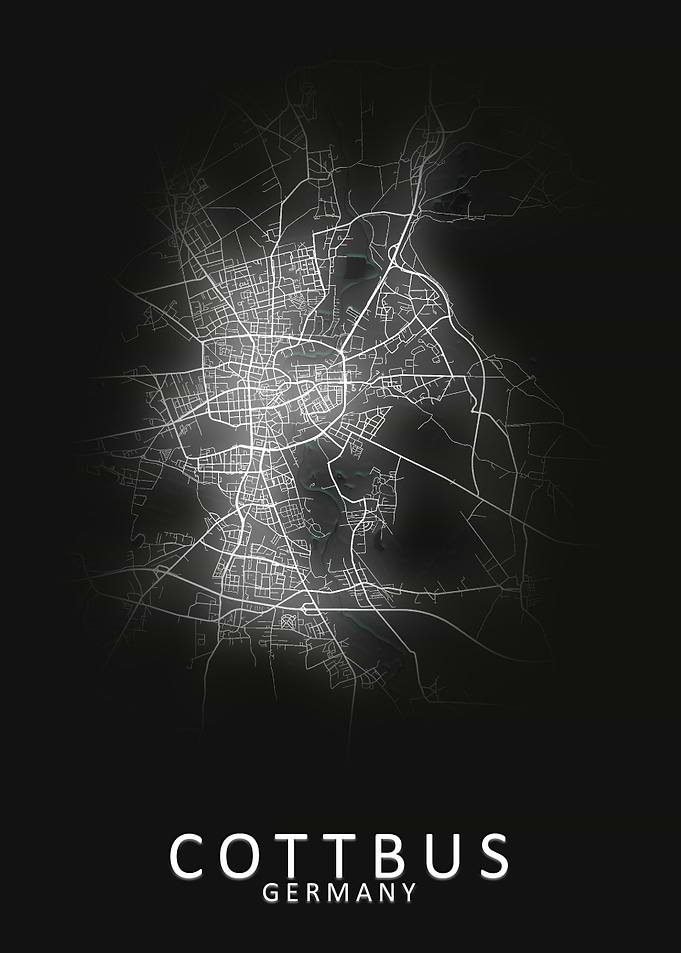 Cottbus Germany City Map