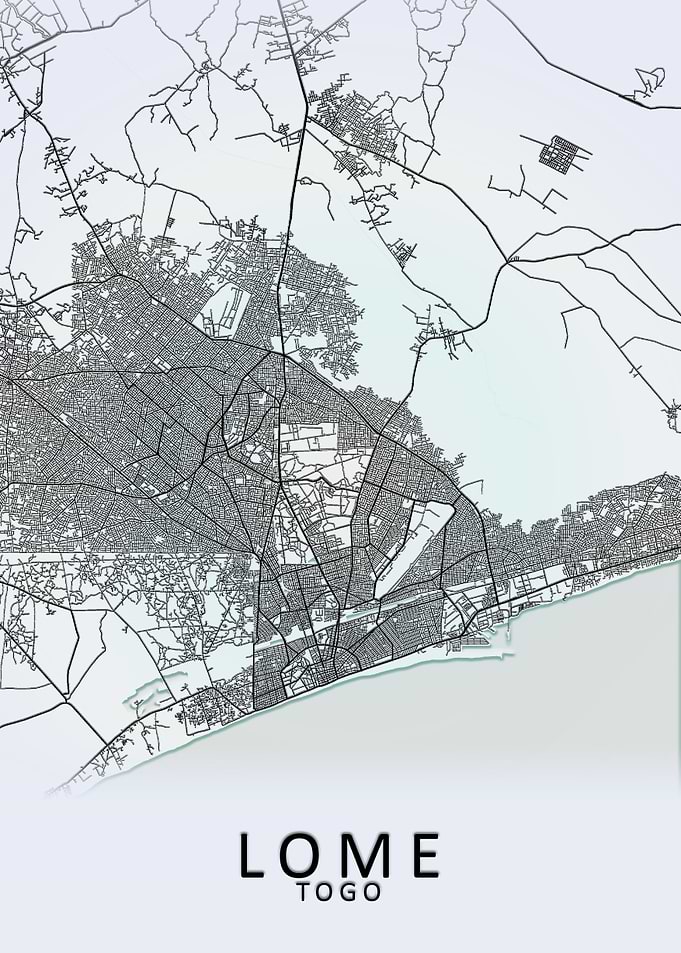 Lome Togo City Map