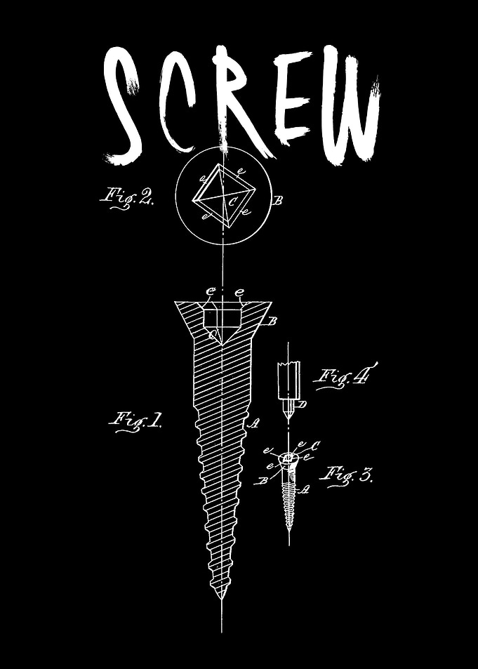 Screw Patent Blueprin