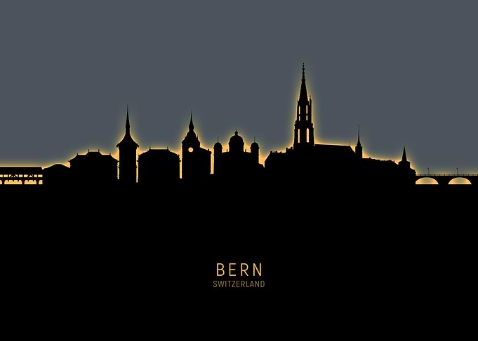Bern Switzerland Skyline