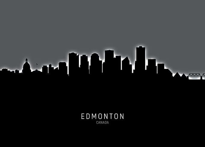 Edmonton Canada Skyline
