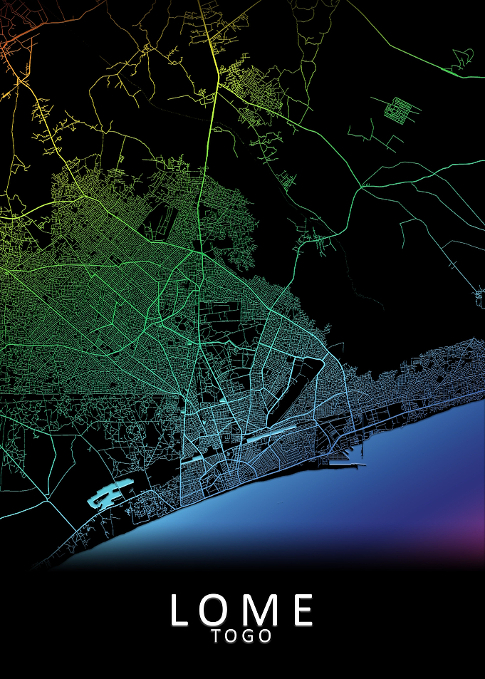 Lome Togo City Map