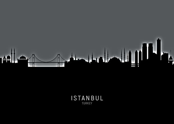 Istanbul Turkey Skyline
