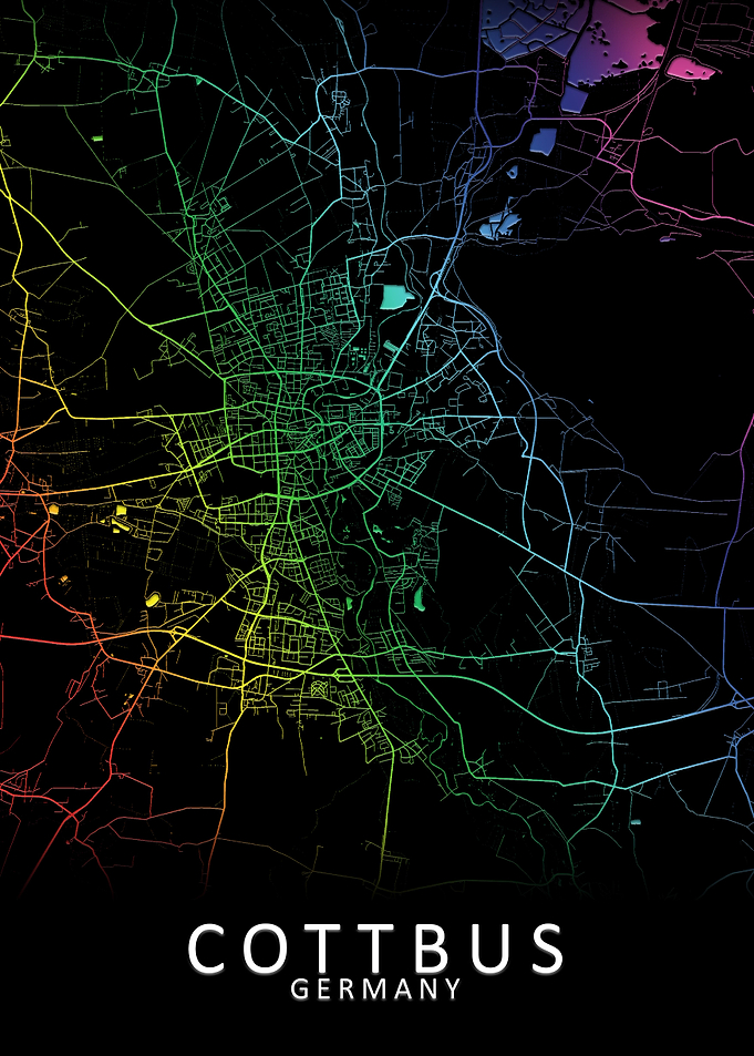 Cottbus Germany City Map