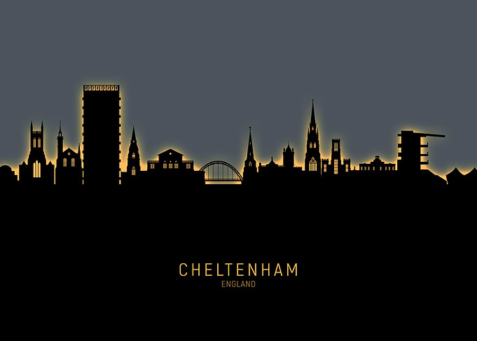 Cheltenham England Skyline