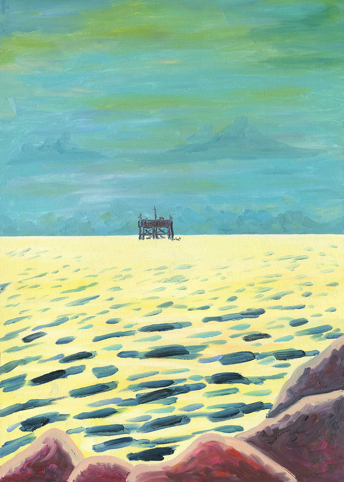 Oil Rig In The Sea 2