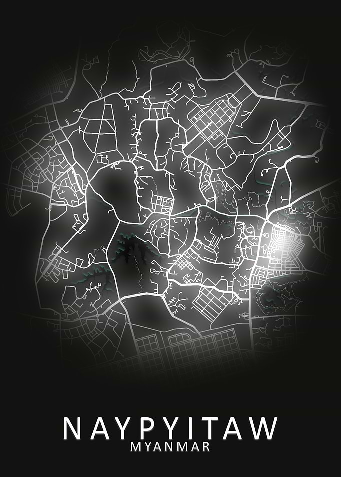 Naypyitaw Myanmar City Map