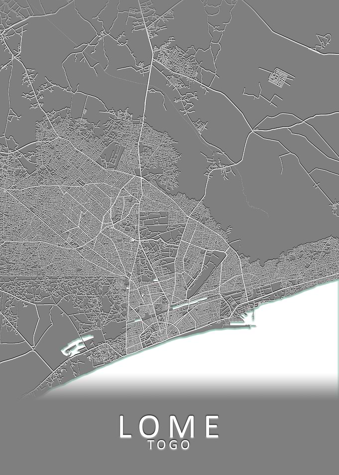 Lome Togo City Map