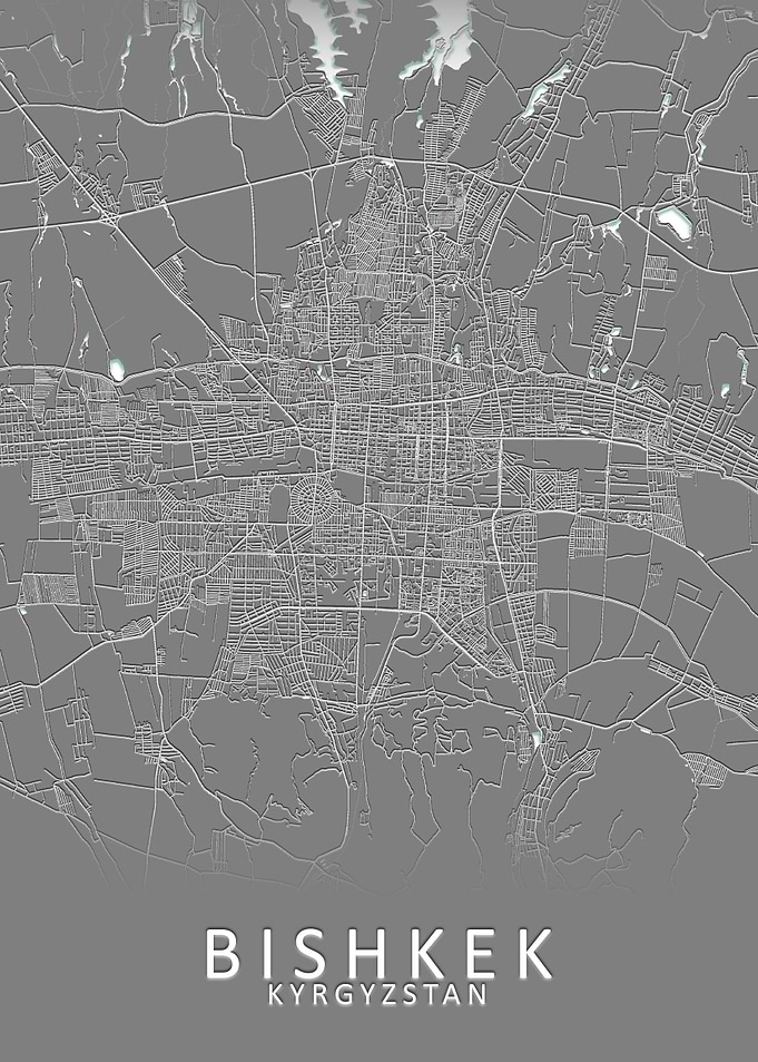Bishkek Kyrgyzstan Map