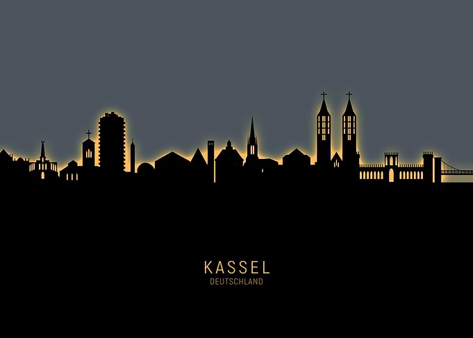 Kassel Deutschland Skyline