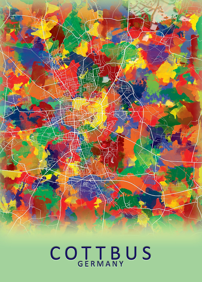 Cottbus Germany City Map