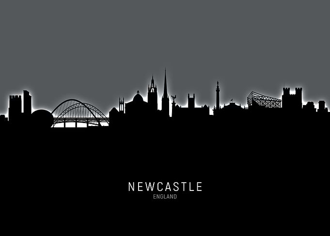 Newcastle England Skyline