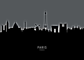 Paris France Skyline