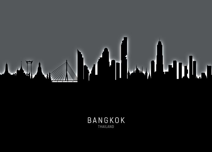 Bangkok Thailand Skyline