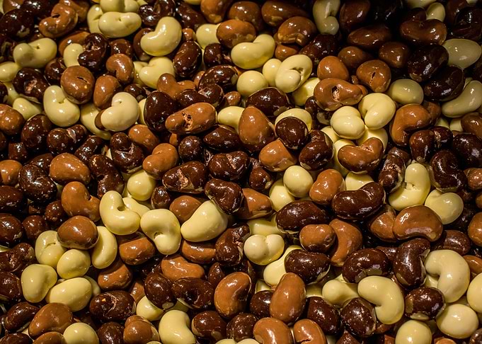 Chocolate covered cashews