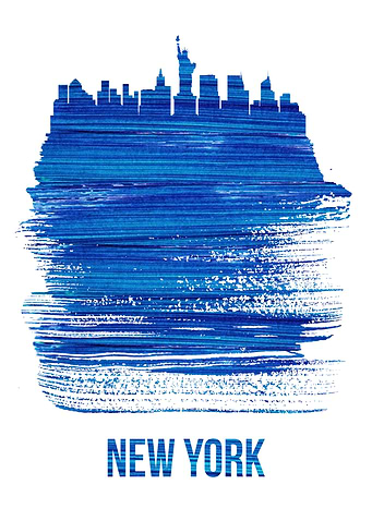 New York Brush Stroke