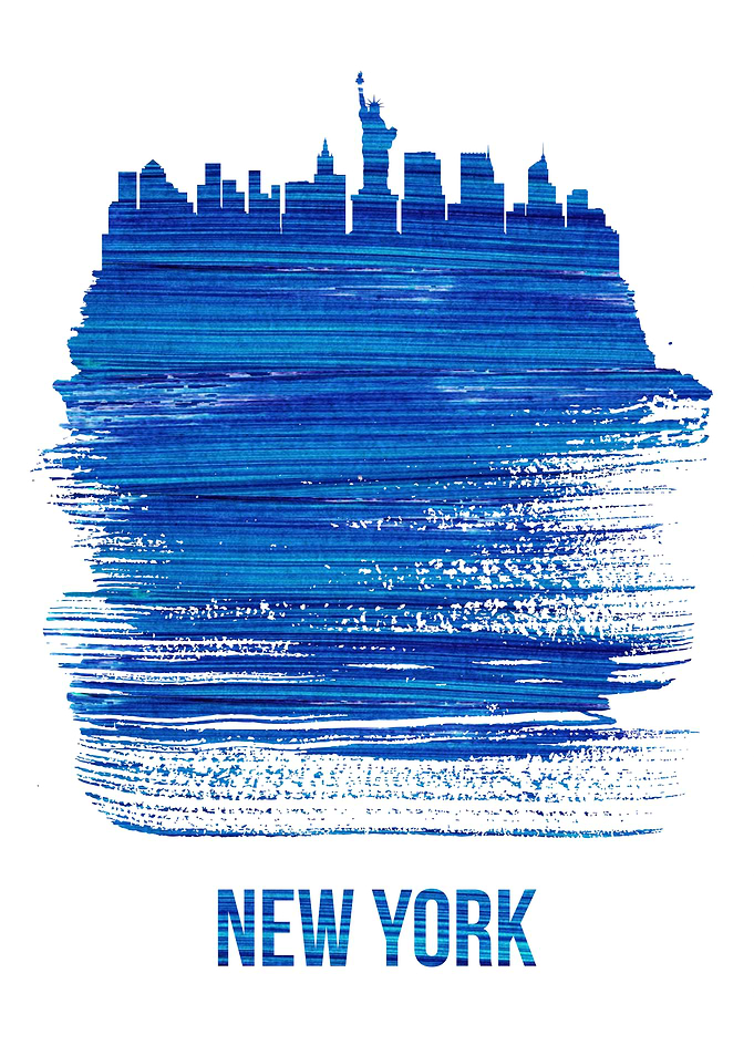 New York Brush Stroke